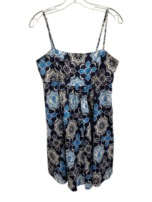 Hutch Size Medium Blue, Navy, White Cotton Blend Spaghetti Strap Floral Romper Blue, Navy, White / Medium