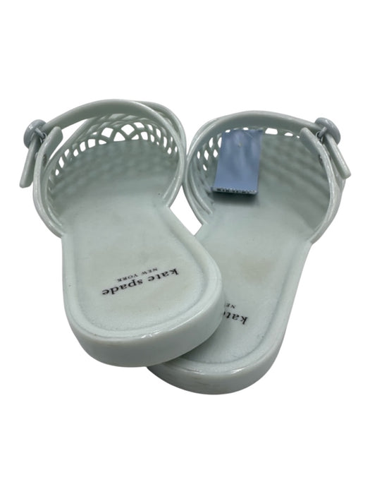 Kate Spade Shoe Size 10 Light Blue Rubber Net Buckle Detail Slip On Sandals Light Blue / 10