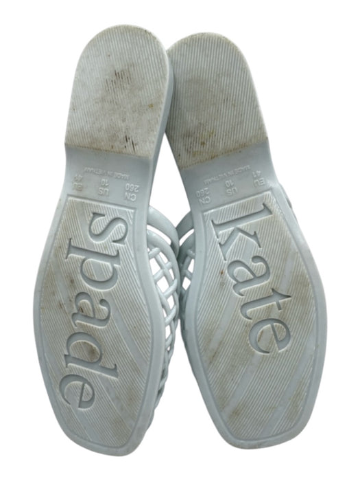 Kate Spade Shoe Size 10 Light Blue Rubber Net Buckle Detail Slip On Sandals Light Blue / 10