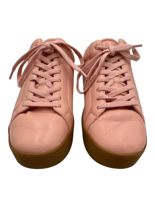 Bottega Veneta Shoe Size 40 Peach Pink Leather Rubber Sole Lace Up Sneakers Peach Pink / 40