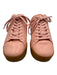 Bottega Veneta Shoe Size 40 Peach Pink Leather Rubber Sole Lace Up Sneakers Peach Pink / 40