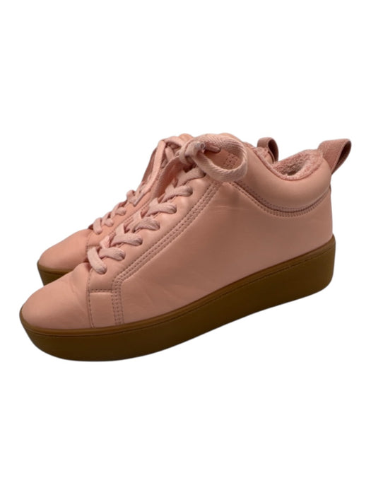 Bottega Veneta Shoe Size 40 Peach Pink Leather Rubber Sole Lace Up Sneakers Peach Pink / 40