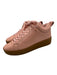 Bottega Veneta Shoe Size 40 Peach Pink Leather Rubber Sole Lace Up Sneakers Peach Pink / 40