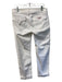Hudson Size 30 White Cotton Blend Straight Cut Cuffed 5 Pocket Zip Fly Jeans White / 30