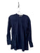 Vince Size XS Navy Tencel Blend 3/4 Button Long Sleeve Semi Sheer Pull On Top Navy / XS