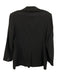 Piazza Sempione Size 50 Black Wool Blend Button Front Flap Pocket Pant Set Black / 50