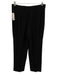 Piazza Sempione Size 50 Black Wool Blend Button Front Flap Pocket Pant Set Black / 50