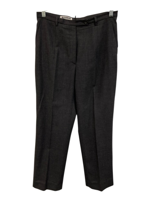 Jil Sander Size 42 Dark Gray Wool Blend Three Button Flap Pocket Pant Set Dark Gray / 42