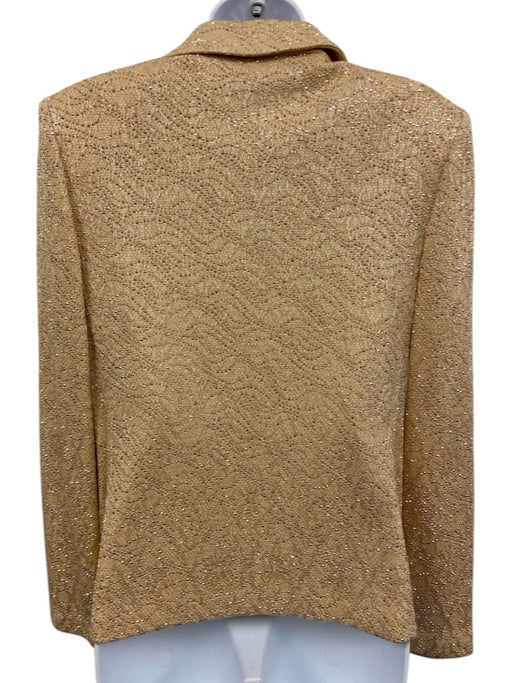 St. John Evening Size 8 Rose Gold No Fabric Tag Studded Rhinestone Jacket Rose Gold / 8