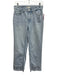 Oat Size 4/27 Light Wash Cotton Denim High Rise Floral Eyelet 5 Pocket Jeans Light Wash / 4/27