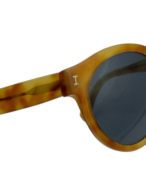 illesteva Tan & brown Acetate Tortoise Dark Tint Circle Sunglasses Tan & brown