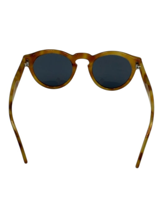 illesteva Tan & brown Acetate Tortoise Dark Tint Circle Sunglasses Tan & brown