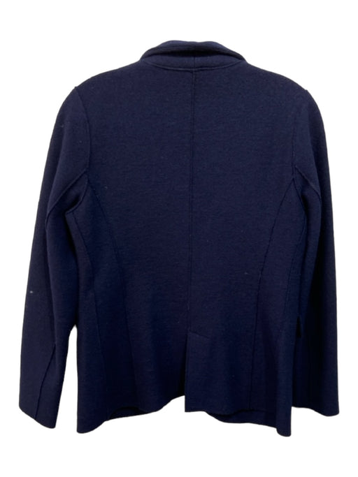 Harris Wharf London Size 44 Navy Blue Wool 2 Buttons Pockets Blazer Sweater Navy Blue / 44
