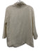 Ann Mashburn Size Medium Cream White Acetate Blend Long Sleeve Fringe Top Cream White / Medium