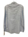 Ann Mashburn Size Medium Blue & White Cotton Long Sleeve Striped Half Button Top Blue & White / Medium