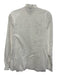 Aspesi Size 42 White Cotton Pintuck Bib Front Button Down Long Sleeve Top White / 42