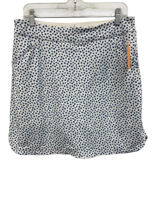 Peter Millar Size M White, Blue, Green Polyester Blend curved hem Skirt White, Blue, Green / M