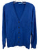 J. McLaughlin Size M Blue Cashmere V Neck Cardigan Blue / M