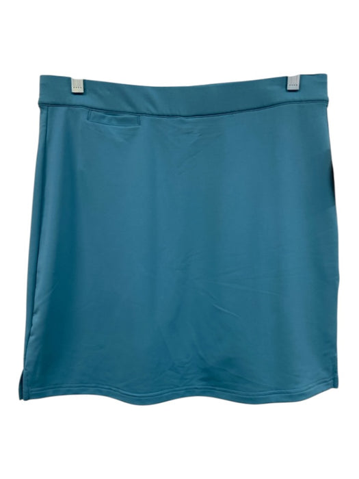 Peter Millar Size M Turquoise Blue Polyester Blend Back Pocket Above Knee Skirt Turquoise Blue / M