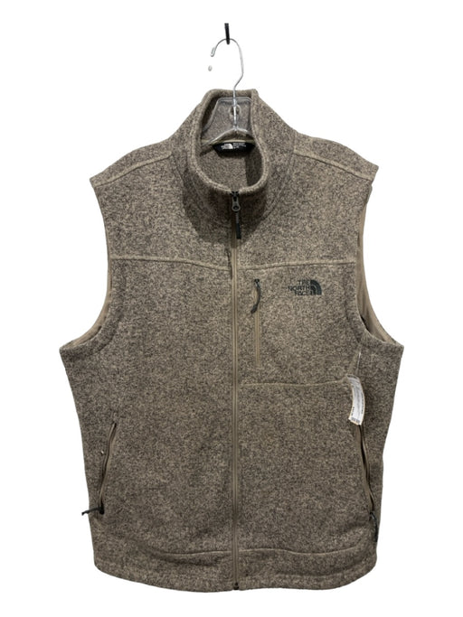 The North Face Size XL Grey Polyester Heathered Sleeveless Men's Vest XL