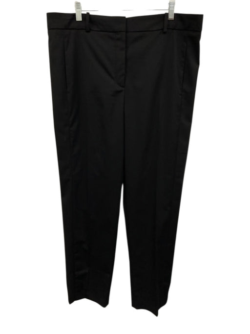 Versace Size 48 Black Wool Blend Trouser Pants Black / 48