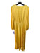 Farm Rio Size XL Yellow Viscose Long Balloon Sleeve Round Neck Maxi Dress Yellow / XL