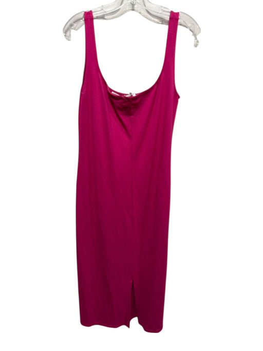 Marcella Size XL Pink Viscose & Polyamide Sleeveless Side Zip Scoop Neck Dress Pink / XL