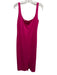 Marcella Size XL Pink Viscose & Polyamide Sleeveless Side Zip Scoop Neck Dress Pink / XL