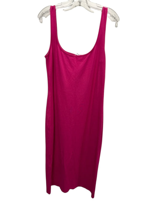 Marcella Size XL Pink Viscose & Polyamide Sleeveless Side Zip Scoop Neck Dress Pink / XL