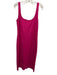 Marcella Size XL Pink Viscose & Polyamide Sleeveless Side Zip Scoop Neck Dress Pink / XL
