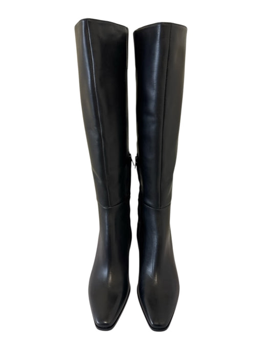 Dolce Vita Shoe Size 7.5 Black Leather Pointed Toe Interior Zip Mid Heel Boots Black / 7.5