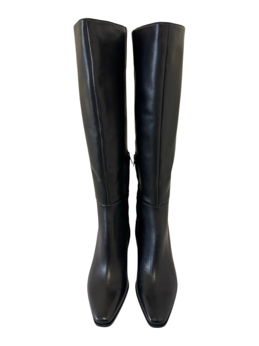 Dolce Vita Shoe Size 7.5 Black Leather Pointed Toe Interior Zip Mid Heel Boots Black / 7.5