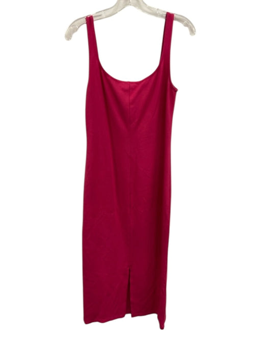 Marcella Size Large Fuchsia Pink Viscose & Polyamide Sleeveless Fitted Dress Fuchsia Pink / Large