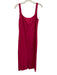 Marcella Size Large Fuchsia Pink Viscose & Polyamide Sleeveless Fitted Dress Fuchsia Pink / Large
