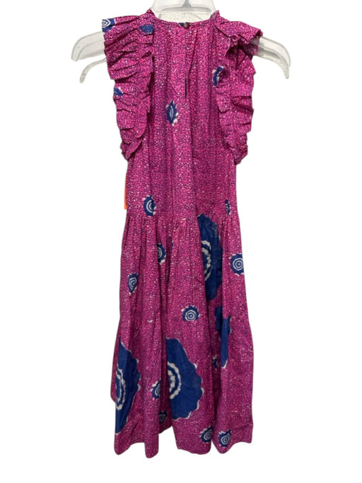 Ulla Johnson Size 0 Pink, White, Blue Cotton Abstract Swirls Dress Pink, White, Blue / 0