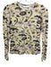 Ulla Johnson Size 0 Cream & Black Print Cotton Floral Long Sleeve Top Cream & Black Print / 0