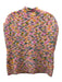 Ann Mashburn Size XS Pink & Multi Mohair Blend Marled Knit Mock Neck Vest Pink & Multi / XS