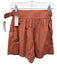 Ulla Johnson Size 0 Clay Orange Cotton Belt Detail Gathered Waist Shorts Clay Orange / 0