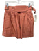 Ulla Johnson Size 0 Clay Orange Cotton Belt Detail Gathered Waist Shorts Clay Orange / 0