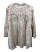 Baum und Pferdgarten Size 32 Cream & Red Cotton Botanical Print Tie V Neck Dress Cream & Red / 32