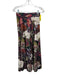 Cara Cara Size XS Purple, Green & white Polyester Blend Velvet Floral Skirt Set Purple, Green & white / XS