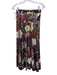 Cara Cara Size XS Purple, Green & white Polyester Blend Velvet Floral Skirt Set Purple, Green & white / XS