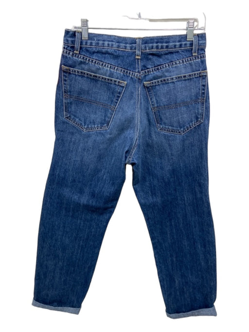 Nili Lotan Size 29 Med Wash Cotton Blend High Rise Wide Leg Button Fly Jeans Med Wash / 29