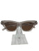 Saint Laurent Brown Clear Wayfarer Silver Hardware Cat Eye Box Inc. Sunglasses Brown