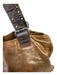 Kale Tan Brown Leather Shoulder Straps Zipper Buckles Grommet Details Bag Tan Brown / Medium