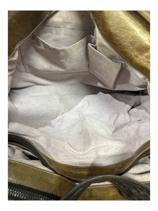 Kale Tan Brown Leather Shoulder Straps Zipper Buckles Grommet Details Bag Tan Brown / Medium