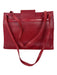 Hans Koch Ltd. Red Leather Shoulder Strap Flap Tote Pockets Bag Red
