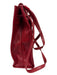 Hans Koch Ltd. Red Leather Shoulder Strap Flap Tote Pockets Bag Red