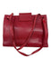 Hans Koch Ltd. Red Leather Shoulder Strap Flap Tote Pockets Bag Red