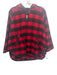Woolrich Size S Red & Black Wool Blend Hood Plaid pull over front pocket Jacket Red & Black / S